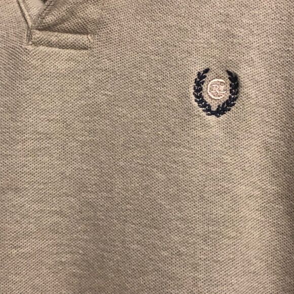 Chaps Ralph Lauren Men’s Green Short Sleeve Polo Hi Lo Hem Side Slits Size Large - Picture 2 of 4